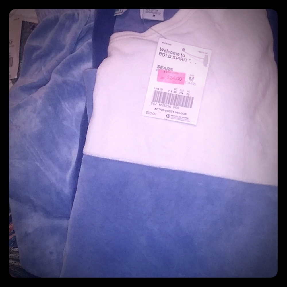 Ladys velour jogging suit and matching pant